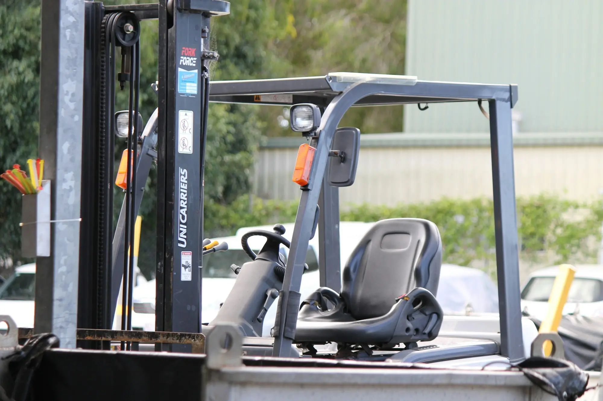 Forklift in a warehouse yard in Brisbane
